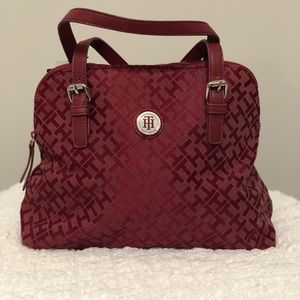 Burgundy Tommy Hilfiger Hand Bag